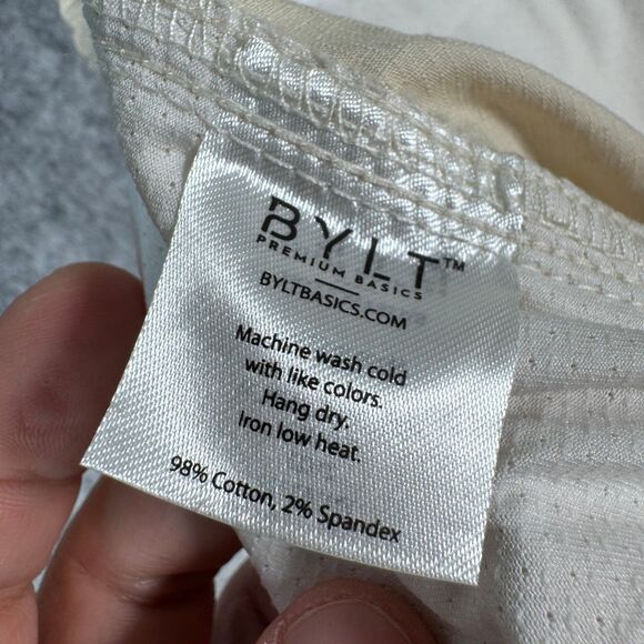 NWT Bylt Pants Mens XL 34x35 Ivory Ripstop Elastic Waist Drawstring Tapered - Picture 8 of 14